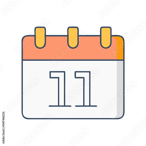 Calendar date reminder event schedule appointment agenda day month planning icon vector graphic design