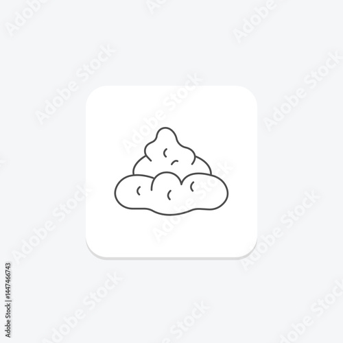 Fresh Cow Dung, vector, pixel perfect, illustrator file