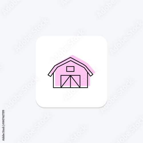 Livestock Barn, vector, pixel perfect, illustrator file