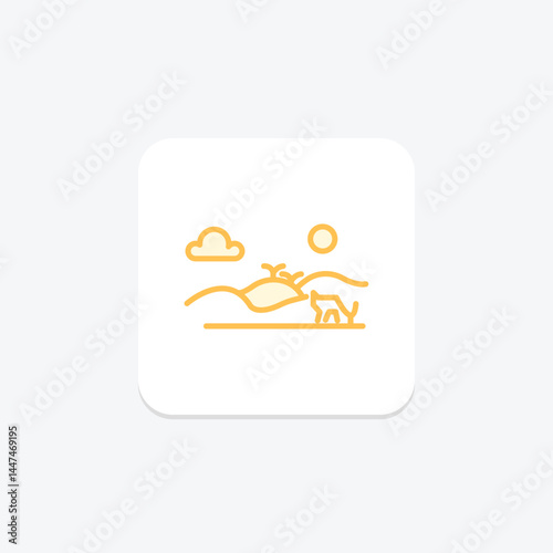 Grazing Field, vector, pixel perfect, illustrator file