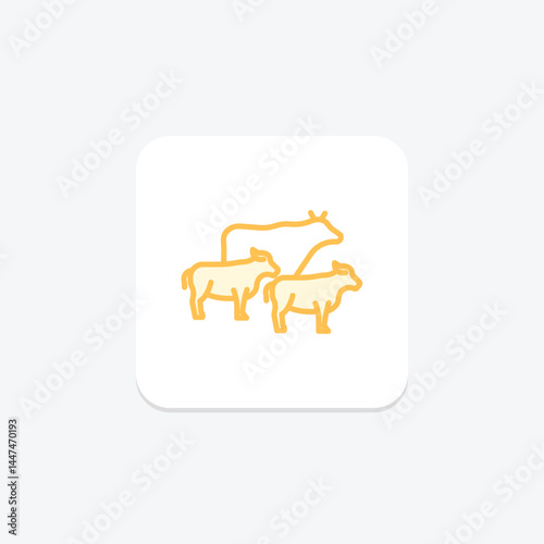 Cattle Walking Trail, vector, pixel perfect, illustrator file