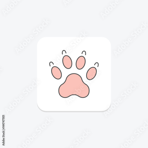 Animal Footprint, vector, pixel perfect, illustrator file