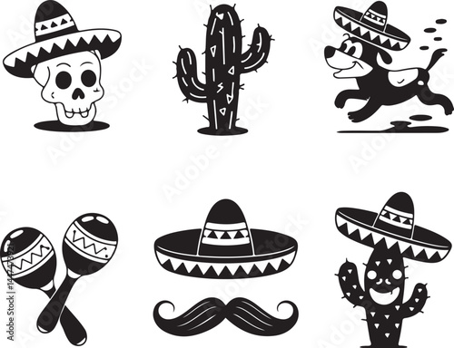 Cinco de Mayo Silhouette Bundle | Mexican Fiesta SVG Clipart with Sombreros, Piñatas & Maracas”

“Fiesta Silhouette Pack | Cinco de Mayo SVGs for T-Shirts, Party Decor, and Crafts”