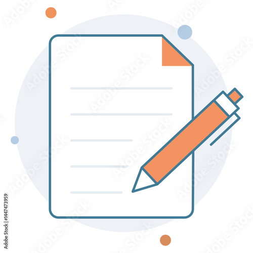 Content writing icon, Crafting Words That Convert, Powerful Content, Real Results, vector