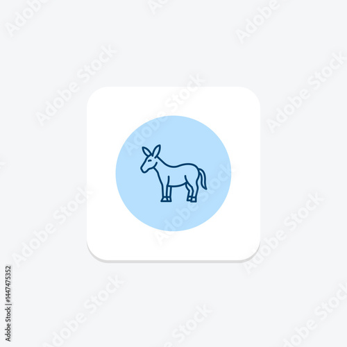 Donkey In Stable, vector, pixel perfect, illustrator file
