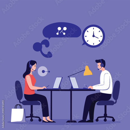 Customer service call center support team online help desk virtual assistant customer care representative agent