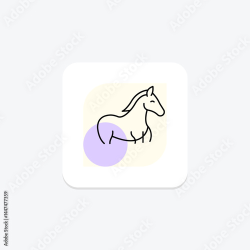 Horse In Stable, vector, pixel perfect, illustrator file