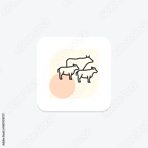 Cattle Walking Trail, vector, pixel perfect, illustrator file