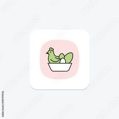 Chicken Nest Box, vector, pixel perfect, illustrator file