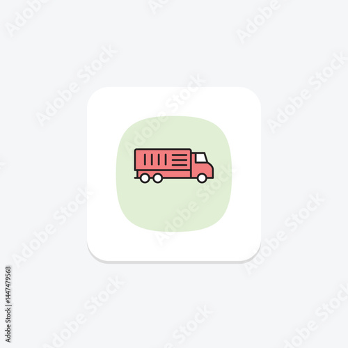 Cattle Transport Truck, vector, pixel perfect, illustrator file