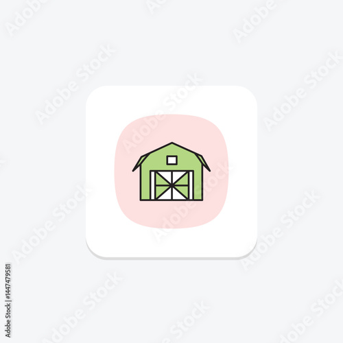 Livestock Barn Door, vector, pixel perfect, illustrator file