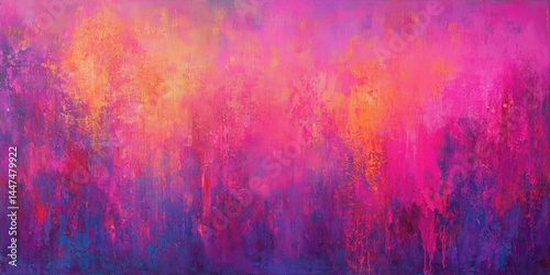 Obraz na płótnie Abstract Colorful Emotional Painting w salonie