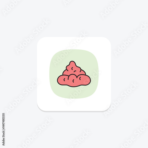 Fresh Cow Dung, vector, pixel perfect, illustrator file