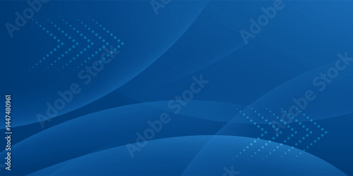 Abstract blue color background. Dynamic shapes composition. Vector illustration modern