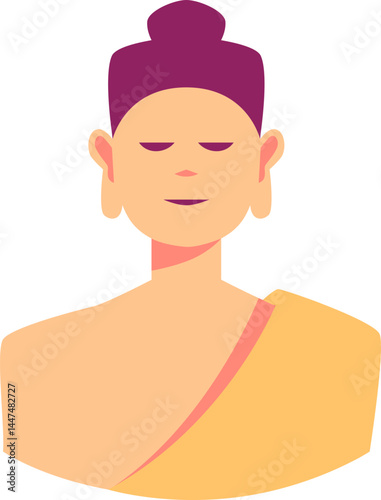 Minimalist Buddha Illustration