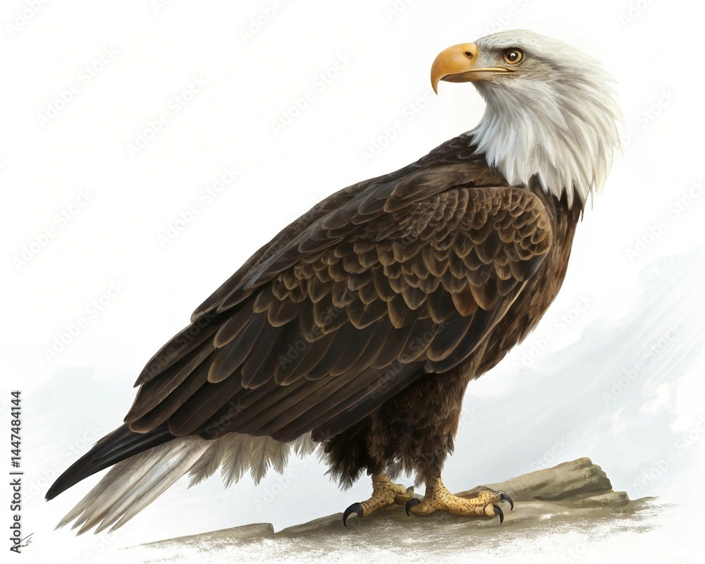 Obraz premium bald eagle in the snow