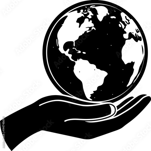 Eco Hand Holding Earth Vector for World Environment Day – perfect for eco-friendly digital designs.