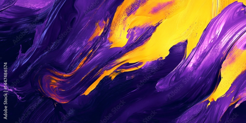 Abstract Paint Splatter Art