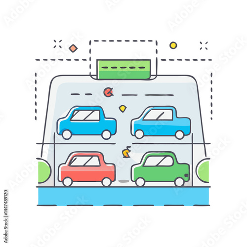 parking lot icon, parking lot vector illustration-simple illustration of parking lot, perfect for parking lot logos and icons