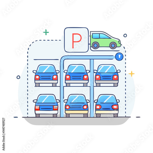 parking lot icon, parking lot vector illustration-simple illustration of parking lot, perfect for parking lot logos and icons