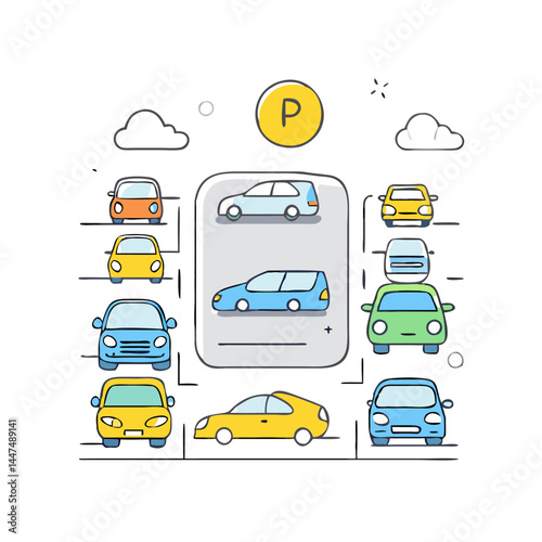 parking lot icon, parking lot vector illustration-simple illustration of parking lot, perfect for parking lot logos and icons
