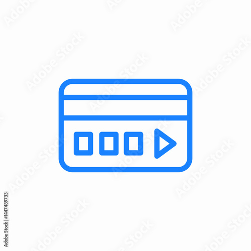 credit card payment icon sign vector