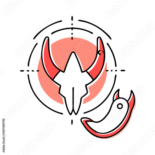 poaching symbol icon, poaching symbol vector illustration-simple illustration of poaching symbol, perfect for poaching symbol logos and icons