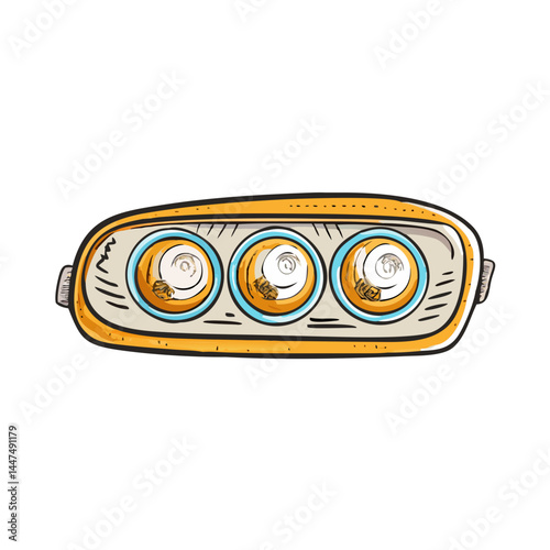 retro headlights icon, retro headlights vector illustration-simple illustration of retro headlights, perfect for retro headlights logos and icons