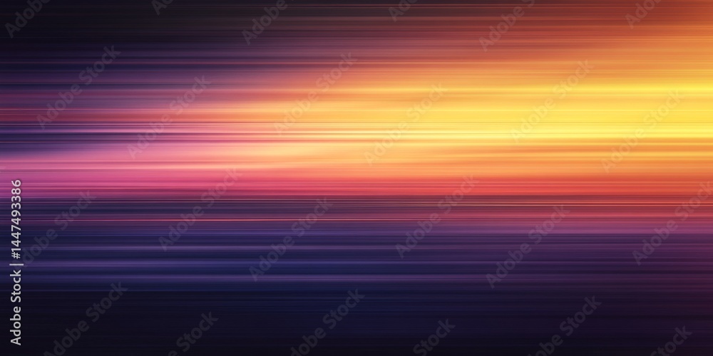 Colorful Horizontal Gradient Lines Abstract Background