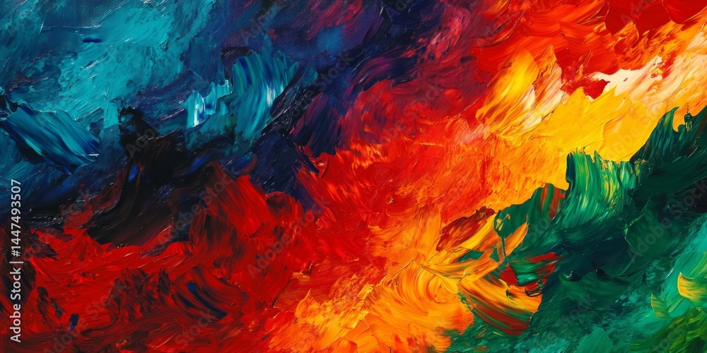 Abstract Colorful Painting