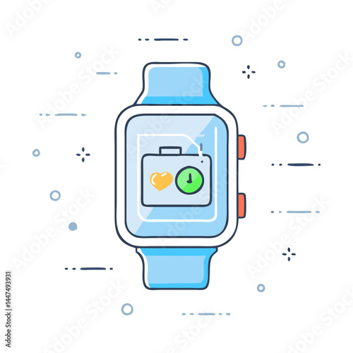 smartwatch icon, smartwatch vector illustration-simple illustration of smartwatch, perfect for smartwatch logos and icons