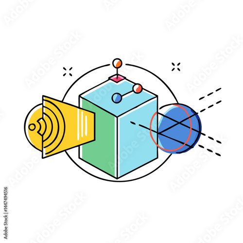 spatial audio icon, spatial audio vector illustration-simple illustration of spatial audio, perfect for spatial audio logos and icons