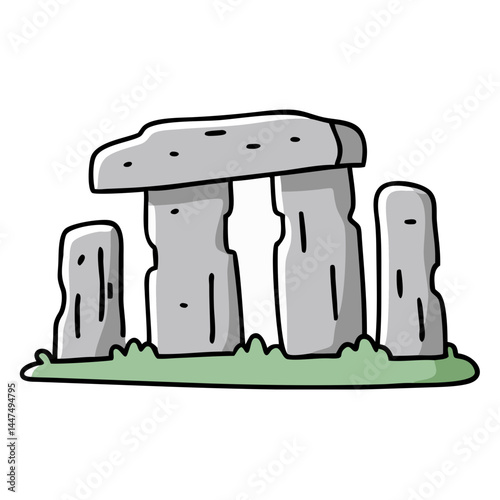 stonehenge icon, stonehenge vector illustration-simple illustration of stonehenge, perfect for stonehenge logos and icons