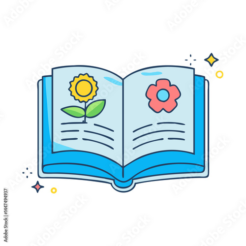 storybook icon, storybook vector illustration-simple illustration of storybook, perfect for storybook logos and icons