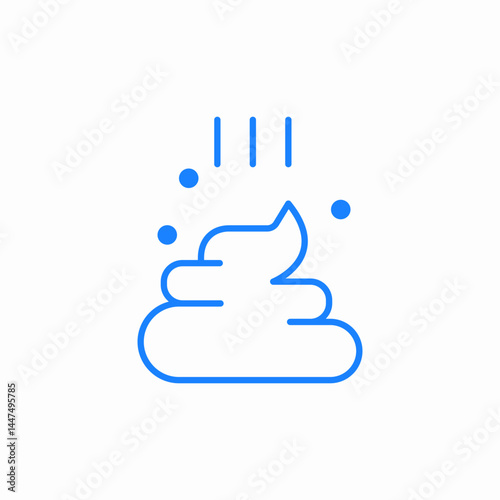 pet poop cleanup icon sign vector