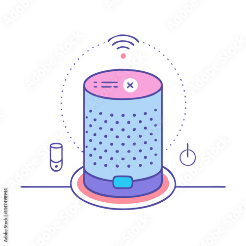 voice assistant icon, voice assistant vector illustration-simple illustration of voice assistant, perfect for voice assistant logos and icons