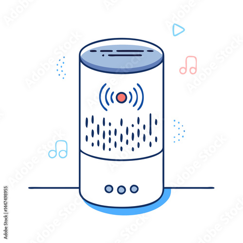 voice assistant icon, voice assistant vector illustration-simple illustration of voice assistant, perfect for voice assistant logos and icons