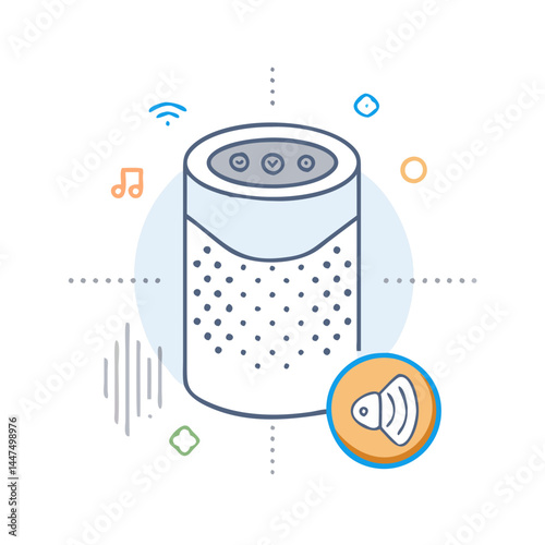 voice assistant icon, voice assistant vector illustration-simple illustration of voice assistant, perfect for voice assistant logos and icons