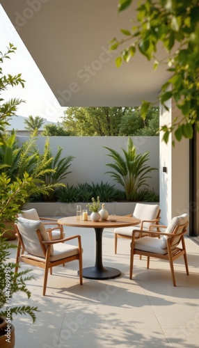 Wallpaper Mural Outdoor Patio with Modern Furniture Torontodigital.ca
