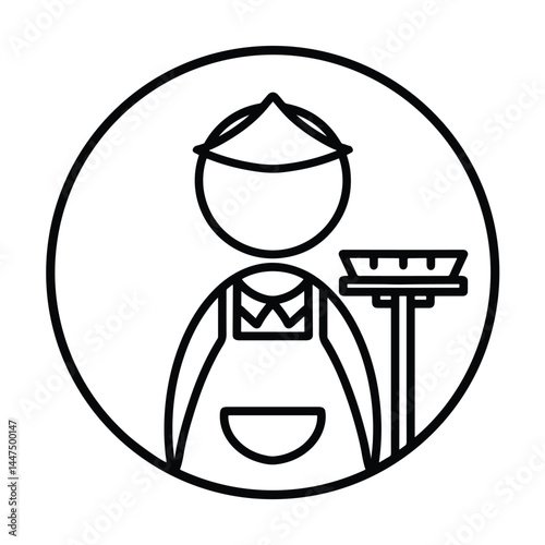 Simple Housekeeper Vector