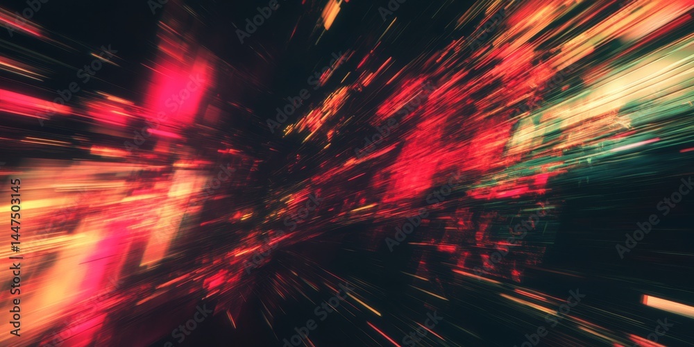Abstract Speed Lines - Dynamic Digital Art