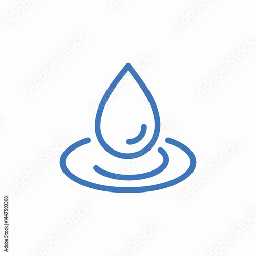 water impact icon sign vector
