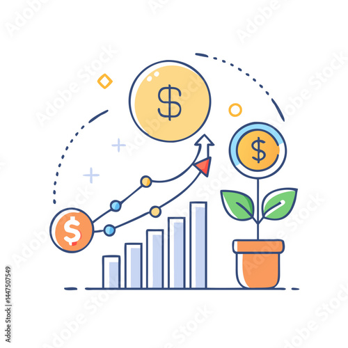 Financial Growth Investment Returns Business Success Wealth Management