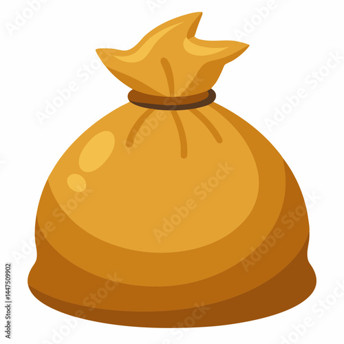 Sandbag illustration with a vibrant, cartoonish style  