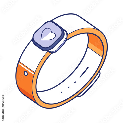 Modern Smartwatch with Heart Rate Monitor and Fitness Tracking Capabilities