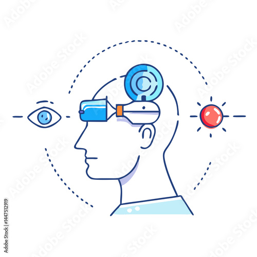 Human Mind Augmented Reality Virtual Reality Technology Brainwave Interface Sensory Input Processing