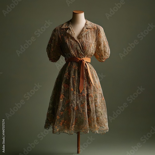 Vintage Dress on Mannequin with Modern Twist