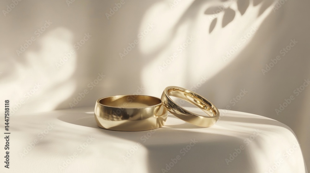 Two gold rings on a light surface (1) Two gold rings on a light surface (1)