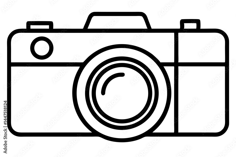 Camera silhouette vector illustration Camera silhouette vector illustration