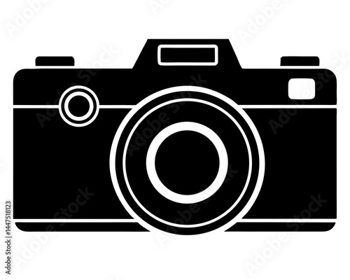 Camera  silhouette vector illustration
